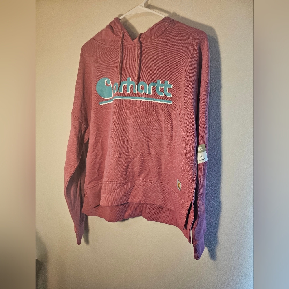 Carhartt Women's Tencel Fiber Series Loose Fit Graphic Hooded Sweatshirt SMALL